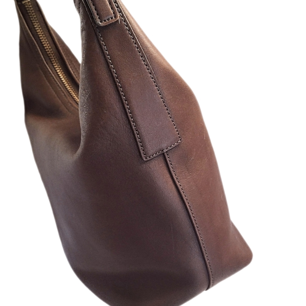 😍 Vintage Y2K Coach Legacy West Mahogany Brown Leather Hobo Bucket Shoulder Bag - Picture 6 of 12